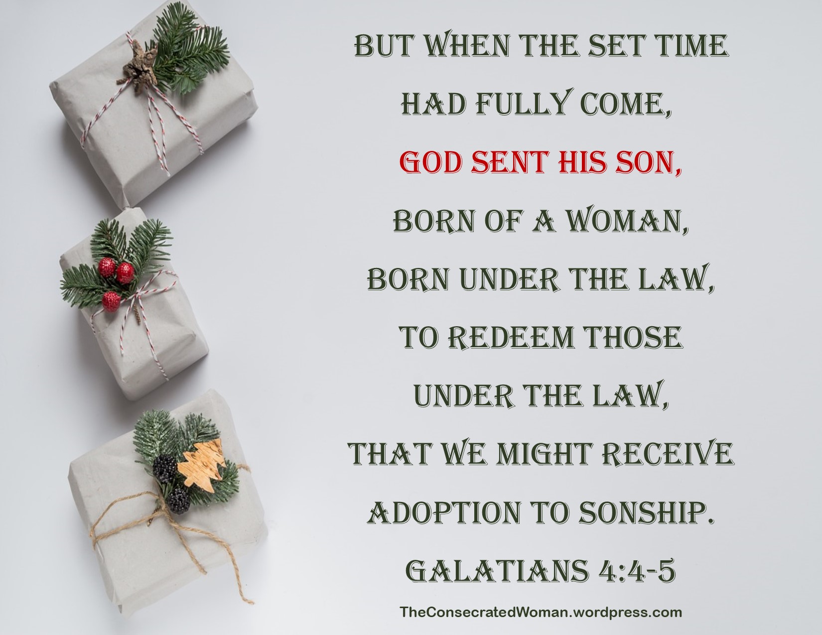 Galatians 4 4-5