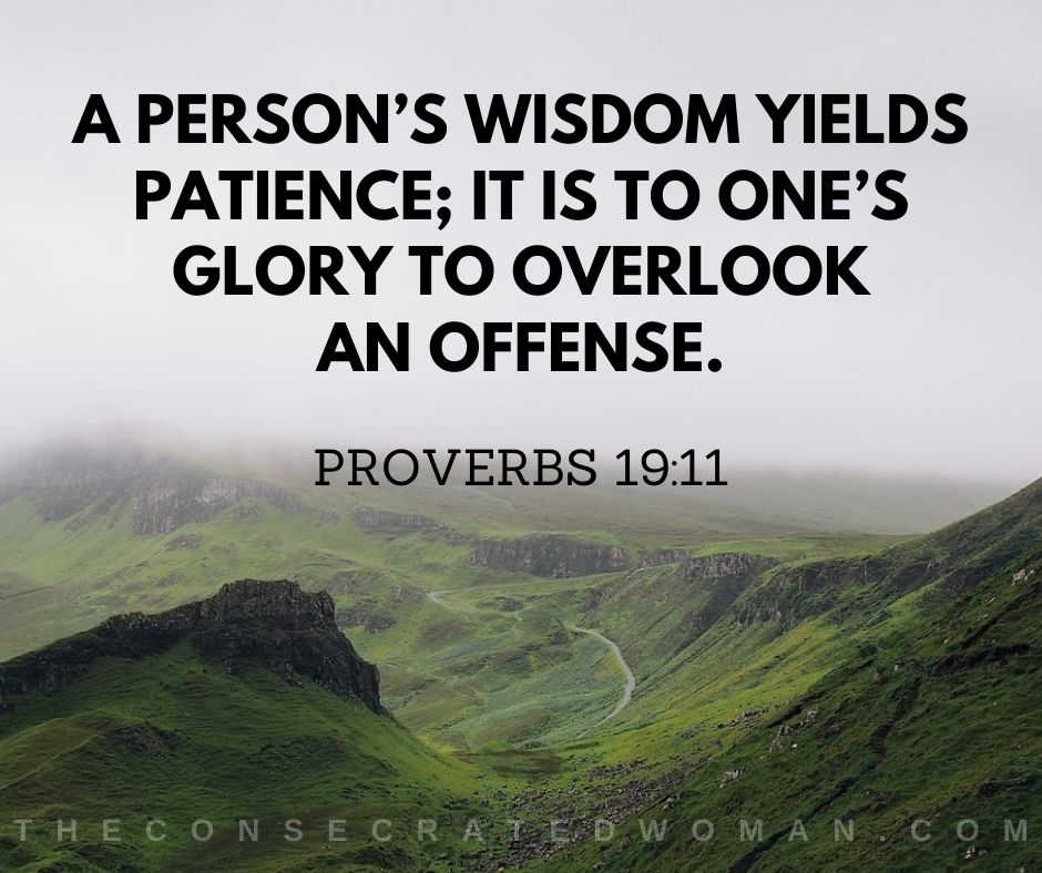 Proverbs 19 11 2